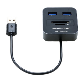 Gambar 2 in 1 Micro USB USB 2.0 OTG Hub Cable Adapter Converter 4 SlotsMemory Card Reader for Smartphones Tablets PC   intl