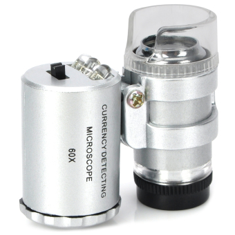 Gambar 2 LED Mikroskop Mini (Silver Hitam)