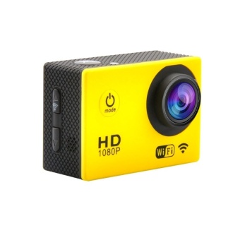 2.0inch 12mp Hd 1080p 170°wide Angle Sports Camera Action Waterproof 30m Yellow - intl  
