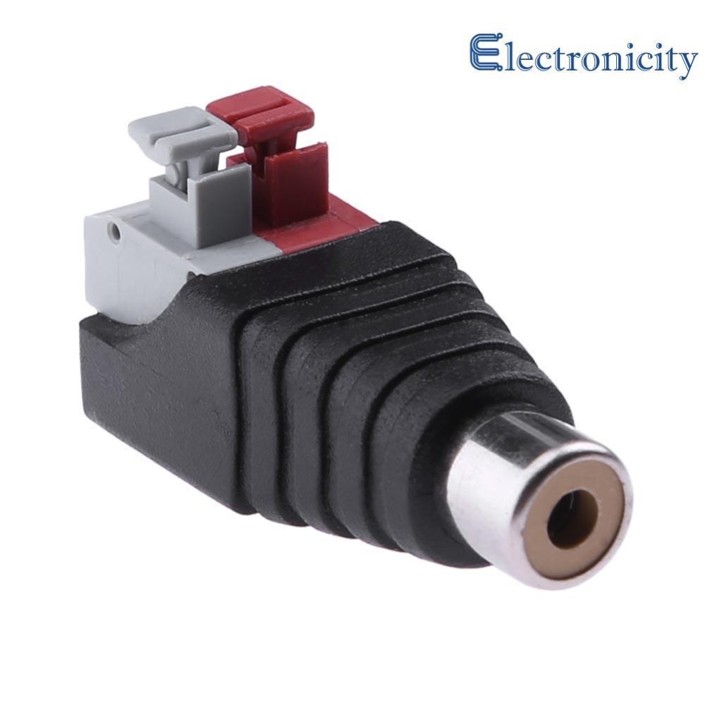 20pcs Fashion Press Type RCA Female AV Plug Audio Camera Video Monitor Connector - intl
