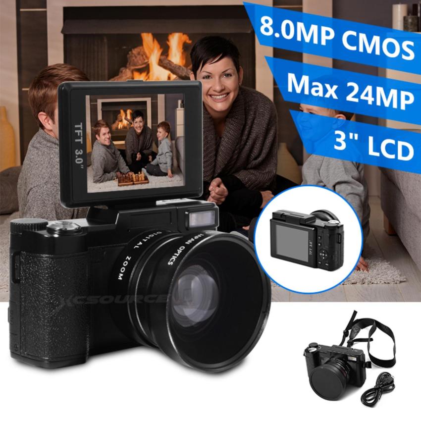 image:                  24 megapiksel kamera digital FHD 1080P video 3 inci LCD camcorder dengan lensa sudut lebar LF748                              
