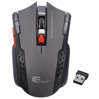 Gambar 2.4Ghz Mini portable Wireless Optical Gaming Mouse Mice For PC Laptop Gray   intl