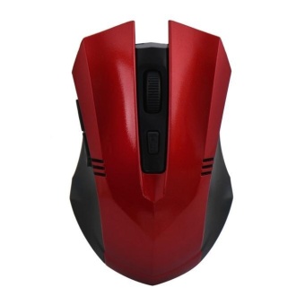 Gambar 2.4GHz Wireless Optical Mouse Gaming Mouse Mice Receiver For PC Red  intl