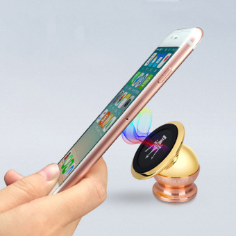 Gambar 24k Logam Mobil Multifungsi Navigasi Handphone Holder Mobil Holder