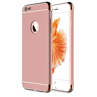 Gambar 3 In 1 Ultra Thin and Slim Hard Case Coated Non Slip Matte Surfacewith Electroplate Frame for Apple iPhone 6 (4.7\