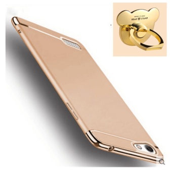 Gambar 3 in 1 Ultra thin PC with Bear ring hard cover case phone case forOPPO A33 NEO 7(Gold)   intl