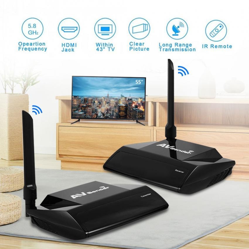 300Meter 984ft 5.8GHz Wireless HDMI AV Sender Audio Video Transmitter and Receiver US Plug - intl