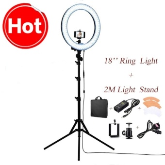 Gambar 3018?x9D240pcs LED 5500K Dimmable PhotographyPhoto Studio Phone VideoLED Ring Light Lamp With Tripod Stand ForCamera   intl