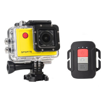30M 2.0” Camcorder 1080P HD 5.0 MP Wearable DV Action Sports Mini Camera (Yellow)  