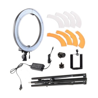 Gambar 30RANWD Ring Light Kit. {Including Light.Light stand. PhoneClip.Bluetooth Remote Control } 240 LED 18?x9D Stepless AdjustableRingLight Camera Photo Video Portrait photography 240pcs LED5500KDimmable   intl