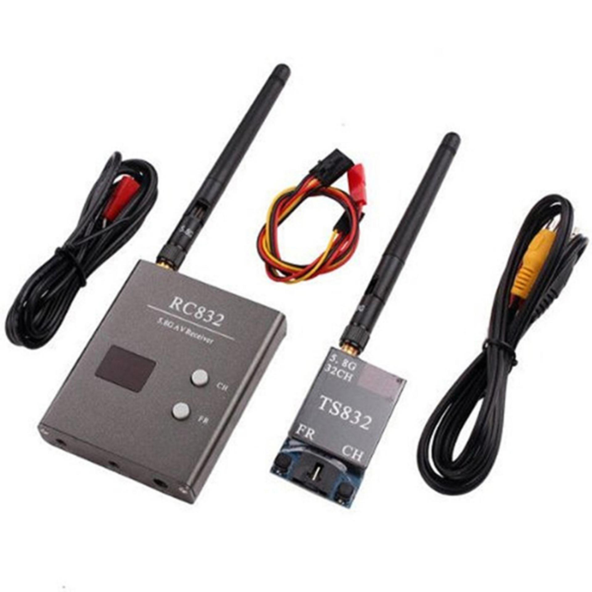 32Ch 600mw RC832 5.8G 3.5km Wireless AV Receiver Power Off Memory for FPV - (Black)