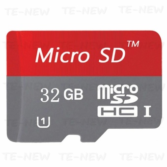 Gambar 32GB Class 10 Micro memory SD card with Adaptor (Red)   intl