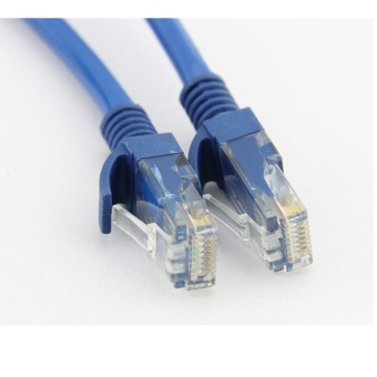 Gambar 3.3ft Blue Ethernet Internet LAN CAT5e Network Cable for ComputerModem Router   intl