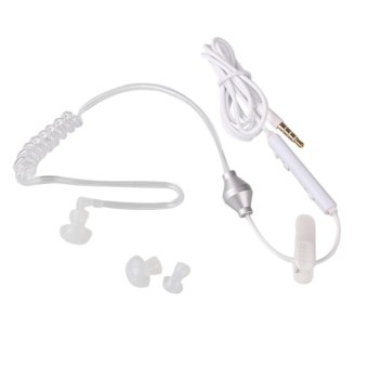 Gambar 3.5mm Wired Anti Radiation Air Tube Headset Earbud Spiral Earphonew  MIC   intl