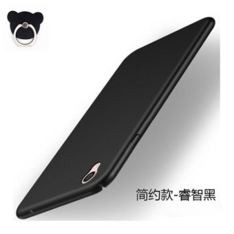 Gambar 360 degrees Ultra thin PC Hard shell phone case for Sony Xperia XAUltra C6 Black+Bear ring   intl