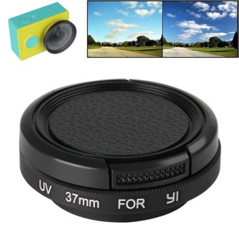 Gambar 37mm Glass UV Filter Lens + Protective Cap with Connect Adapter forYi Action Camera