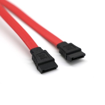 Gambar 38cm Serial ATA SATA 2 Cable Lead Hard Drive Data Red   intl
