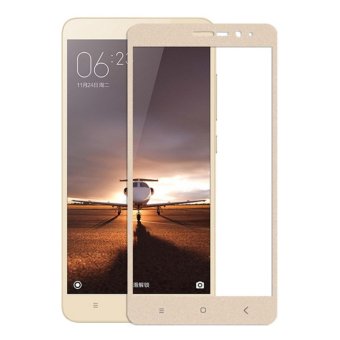 3D Full Cover Tempered Glass Screen Protector for Xiaomi Redmi Note 4 - Gold  