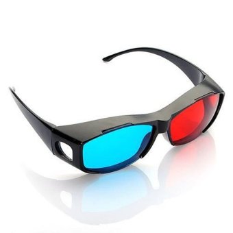 3D Glasses Plastic Frame  Kacamata 3D - H2 - Black