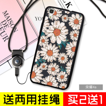Gambar 4a telepon silikon lembut pelindung lengan lanyard