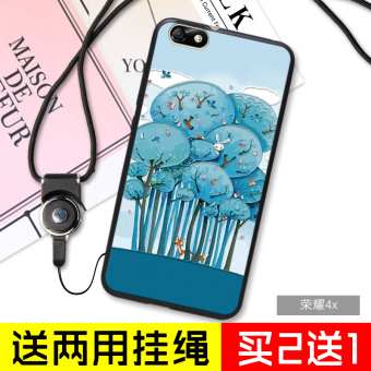 Gambar 4a telepon silikon lembut pelindung lengan lanyard