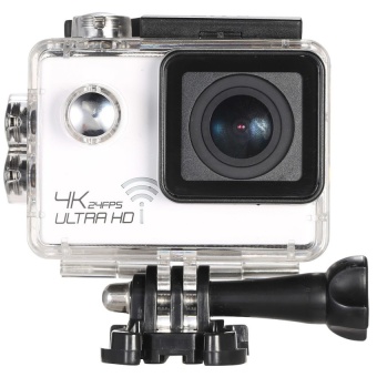 4K 24FPS 1080P 60FPS Full HD DV 16MP 2.0” Screen Wifi Waterproof 30M 170° Wide Angle Outdoor Action Sports Camera Camcorder Digital Cam Video Car (White) - intl  
