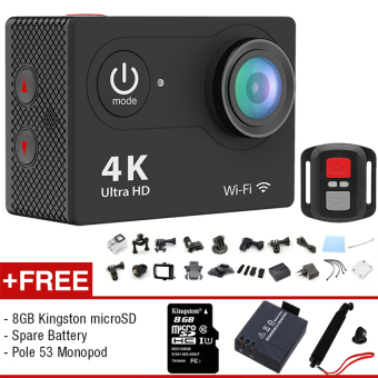 4K Action Camera Remote Shutter (hitam) GOQ EKEN H9R