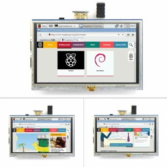 Gambar 5 inch LCD display Monitor Suitable for Raspberry Pi XPT2046 withTouch Screen   intl