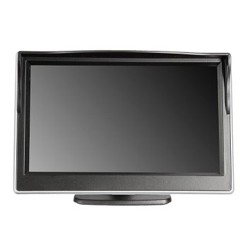 Gambar 5 inci TFT LCD warna tampilan belakang mobil parkir Monitor kamera cadangan DVD dengan golongan