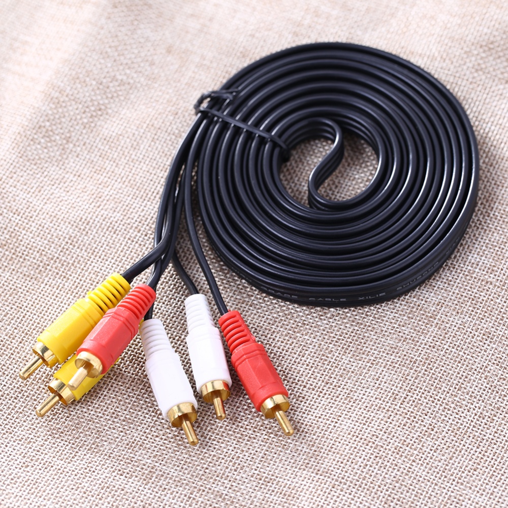 PROMO 5 M 3 RCA Komposit RCA Video Male To Male Audio Video AV Kabel
untuk Hi-Fi Video/DVD/ TV/CD Player/Mini Disc-Intl