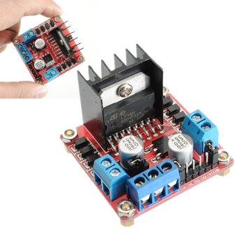 Gambar 5 V Dual jembatan DC Stepper Motor Drive Controller Board modul Arduino L298 hapsari