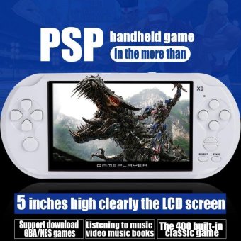 Gambar 5.0 Inch 8GB Big LCD Screen PSP Handheld Game Console Built  in 400Games Support MP4 Video Audio   intl