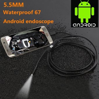 Gambar 5.5mm 1M 1.3MP Android OTG Smart Phone Endoscope IP67 Inspection HDLED Camera   intl