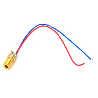 Gambar 5mW 650nm Copper Semiconductor Laser Dot Diode Head Set  Red Blue Golden (10 PCS)
