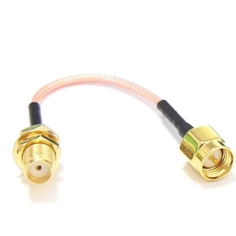 Gambar 60mm Low Loss Antenna Extension Cord Wire Fixed Base For Antenna SMA RP SMA RP SMA For RC Drones FPV RP SMA   intl