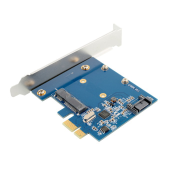 Gambar 6GB S PCI E Express to sata msata ssd Control Card Adapter WithUser CD