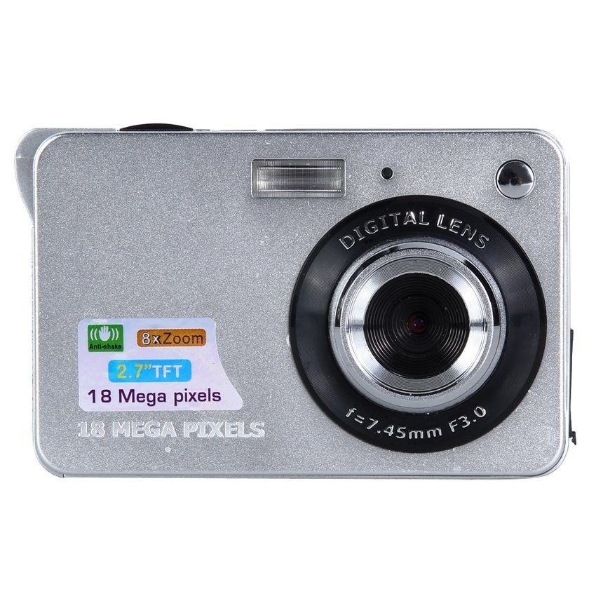8X Digital Zoom TFT LCD Camera Silver - intl  