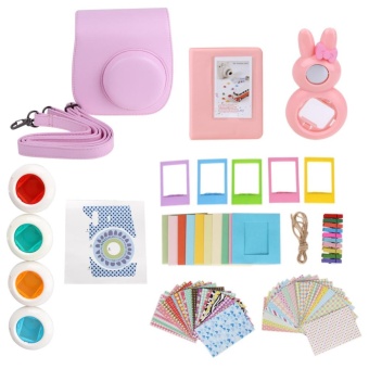 Gambar 9 in 1 Instant Film Camera Album Bundles Kit Camera Case Bag forFujifilm Instax Mini 8(Pink)   intl