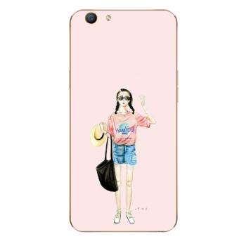 Gambar A39 oppor9s r9splus jepang dan korea selatan merah muda perempuan gadis ponsel shell soft cover