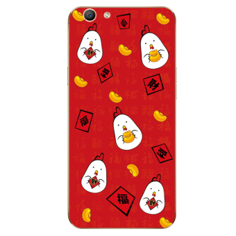 Gambar A39 oppor9s r9splus kepribadian kata rooster berkat telepon shell soft cover