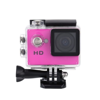 A7 HD 720P Sport Mini DV Action Camera 2.0” LCD 90° Wide Angle Lens 30M Waterproof (Pink) - intl  