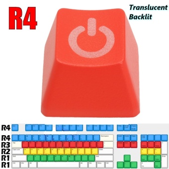 Gambar ABS Red Power Keycap ESC Translucent Backlit for Cherry MXMechanical Keyboard   intl