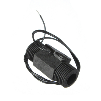 Gambar AC 220 V 3 Amp 22 mm plastik vertikal Horizontal Magnetic saklar aliran air dengan Sensor (hitam)