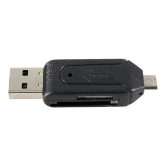 Acetech OTG Card Reader USB 2.0 Dan Micro USB D312 Black Mei 2019 - 2 Acetech OTG Card Reader USB 2.0 dan Micro USB D312 Black - 2
