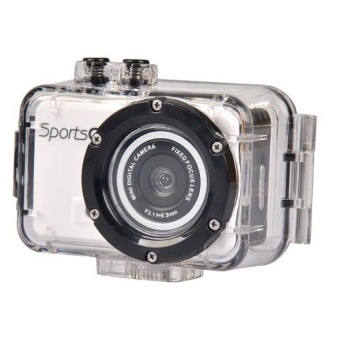 Action Camera HD 720P DVR Sport Camcorder 20 Metres Waterproof Recorder Motor Mini DV Bike DVR (Silver) - intl  