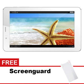 Gambar Advan Barca T2G Wifi   8 GB  Putih + Gratis Screenguard