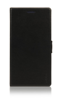 Gambar Ahha Leather Case for Sony Xperia M2 Stealth Hitam Kim Flip Case