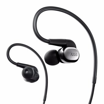 Gambar AKG N40 Canal type earphone for high resolution 2WAY (dynamic   BA)hybrid type detachable black chrome N40SIL   intl