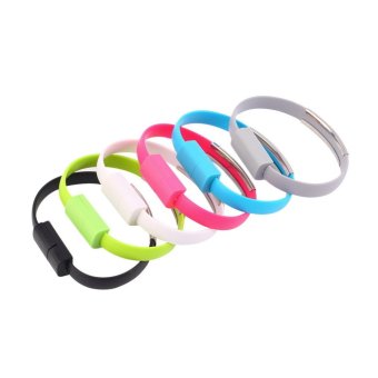 Allwin gelang Micro USB kabel jaringan Data untuk pengisian handphone Android (putih)