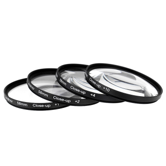 Andoer 58mm Macro Close Up Filter Set 1 2 4 10 With